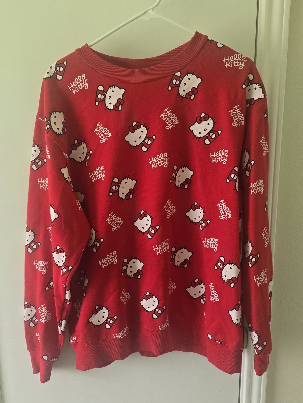 Hello Kitty Bright Red Crewneck Sweatshirt